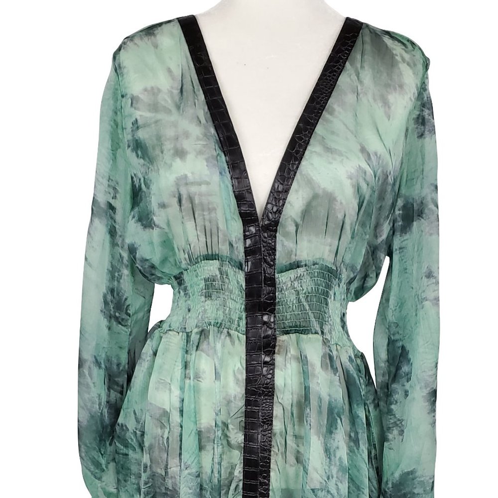 TOV Los Angeles Sheer Maxi Dress